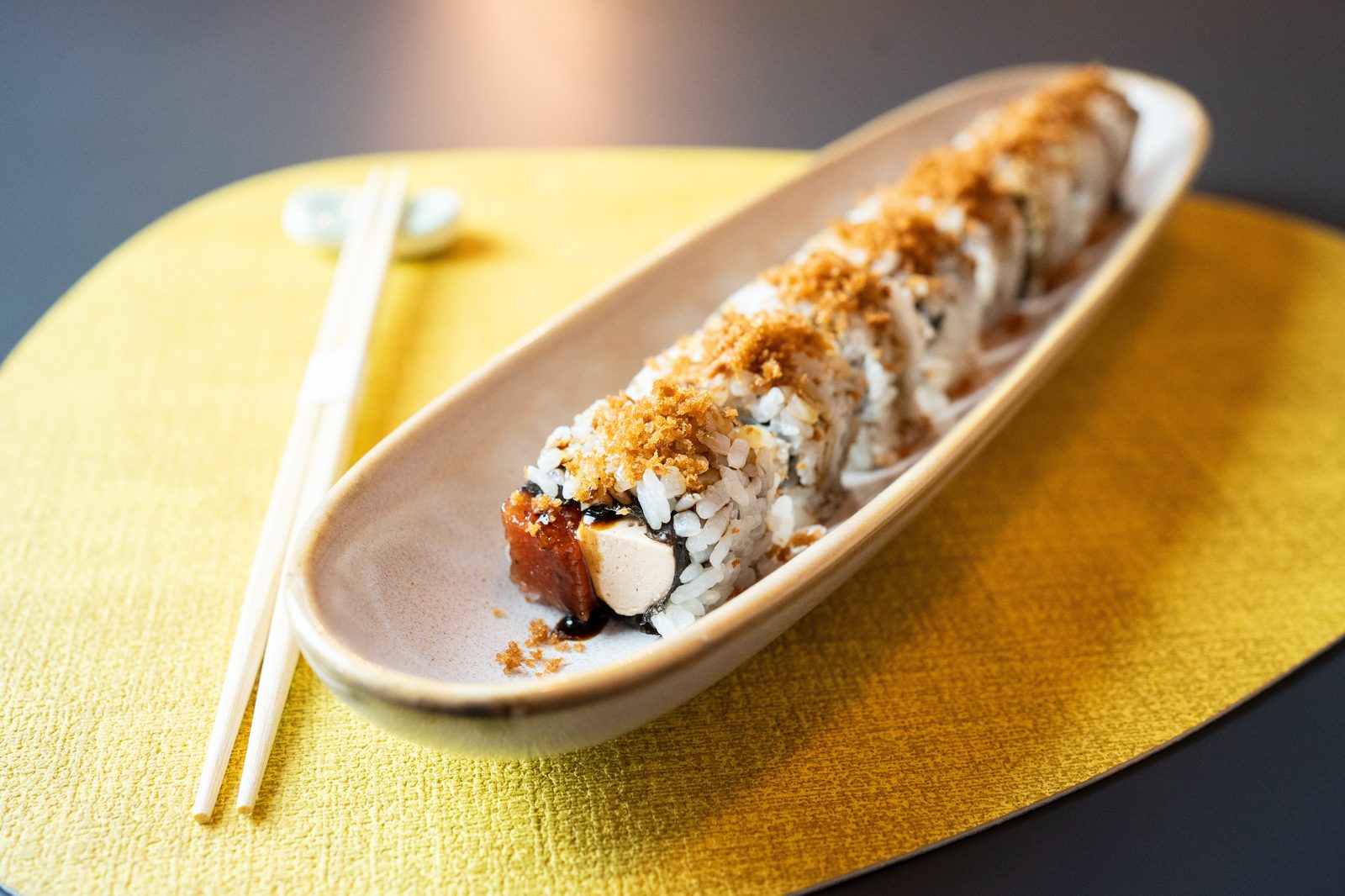 Uramaki de la casita con membrillo y foie